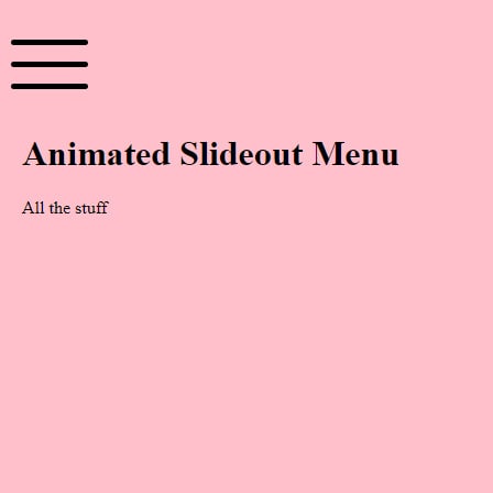 A hamburger menu. 